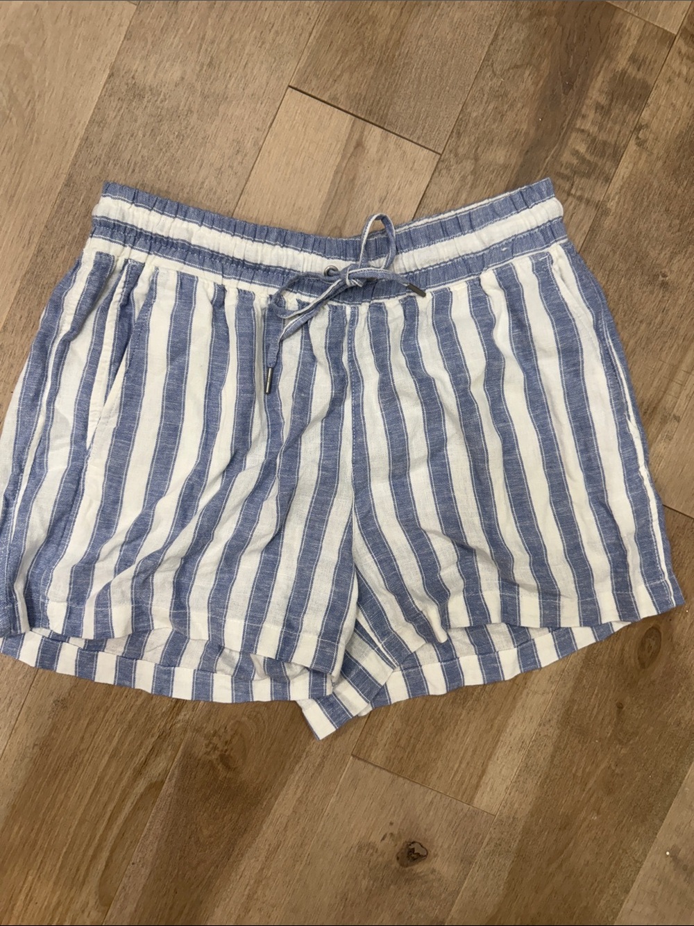 Gap Striped Blue and White Women’s Drawstring Shorts